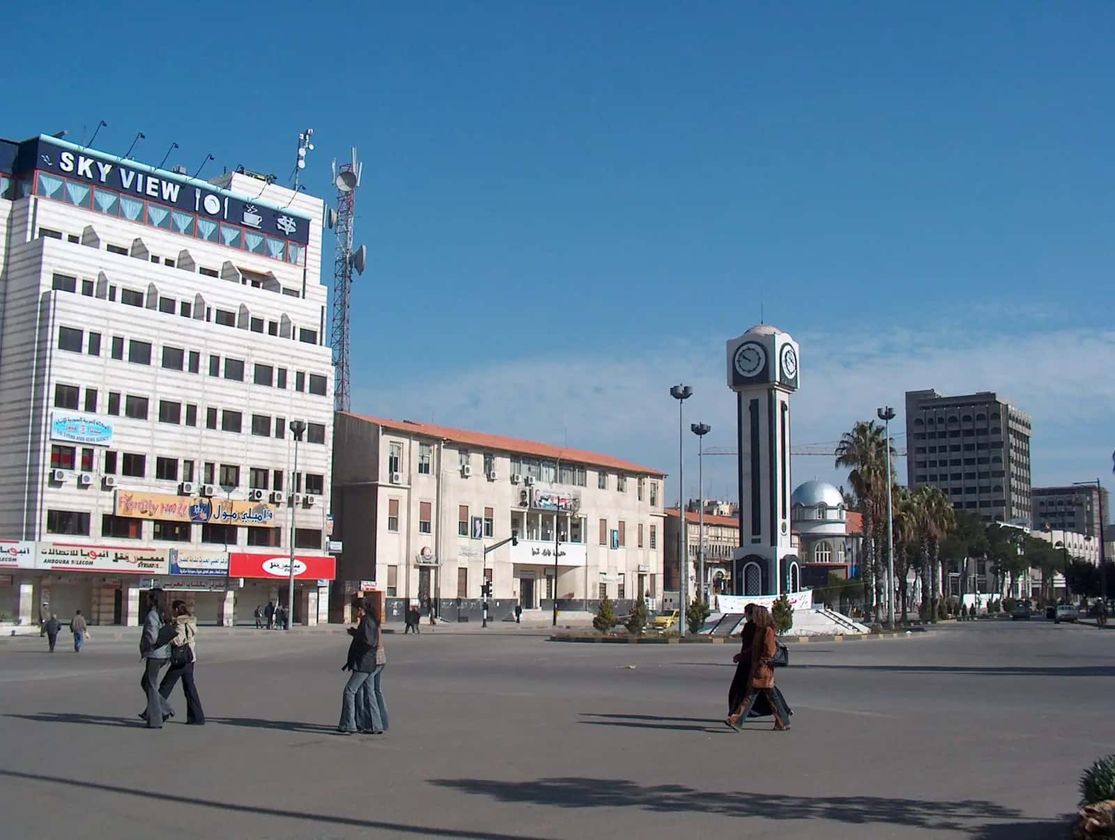 Humus şehir merkezinden bir görünüm