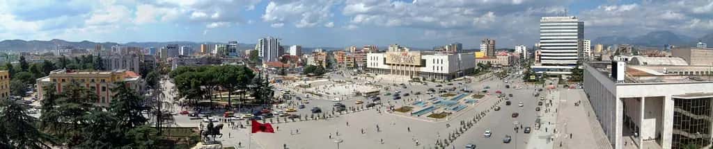 Tiran şehrinden bir görünüm
